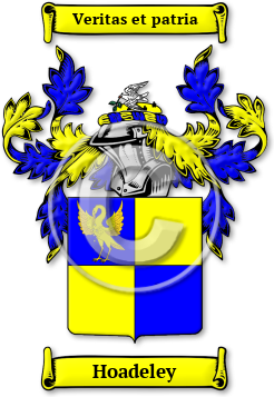 Hoadeley Family Crest Download (jpg) Legacy Series - 150 DPI