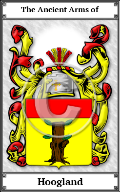 Hoogland Family Crest Download (JPG) Book Plated - 600 DPI