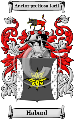 Habard Family Crest/Coat of Arms