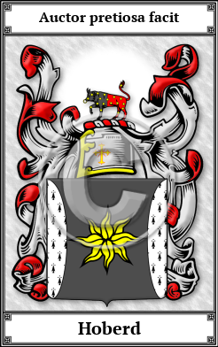 Hoberd Family Crest Download (JPG)  Book Plated - 150 DPI