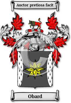 Obard Family Crest Download (jpg) Legacy Series - 150 DPI