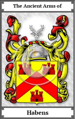 Habens Family Crest Download (JPG)  Book Plated - 150 DPI