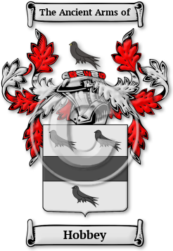 Hobbey Family Crest Download (jpg) Legacy Series - 150 DPI