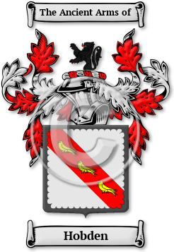 Hobden Family Crest Download (jpg) Legacy Series - 150 DPI