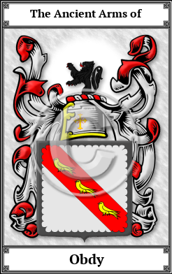Obdy Family Crest Download (JPG)  Book Plated - 150 DPI