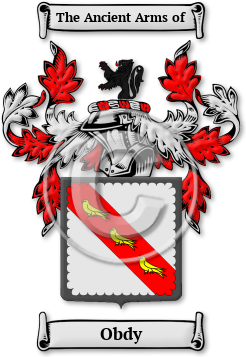 Obdy Family Crest Download (jpg) Legacy Series - 150 DPI
