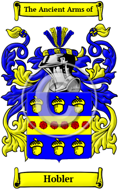 Hobler Family Crest/Coat of Arms