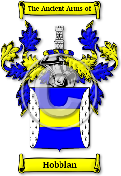 Hobblan Family Crest Download (jpg) Legacy Series - 150 DPI