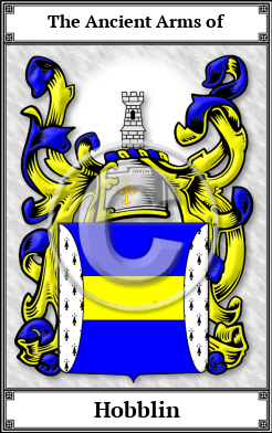 Hobblin Family Crest Download (JPG) Book Plated - 600 DPI