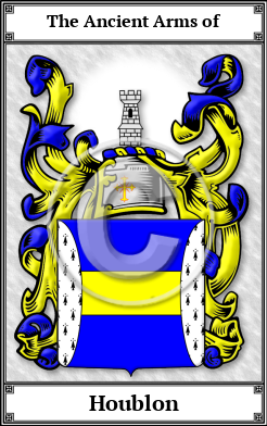 Houblon Family Crest Download (JPG)  Book Plated - 150 DPI