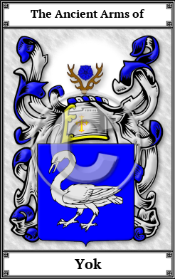 Yok Family Crest Download (JPG) Book Plated - 600 DPI