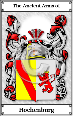 Hochenburg Family Crest Download (JPG) Book Plated - 600 DPI