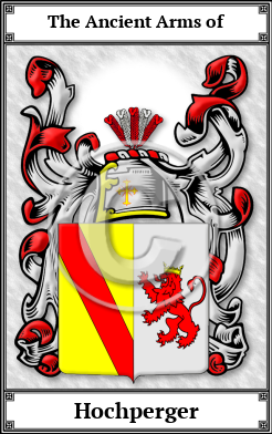 Hochperger Family Crest Download (JPG) Book Plated - 600 DPI