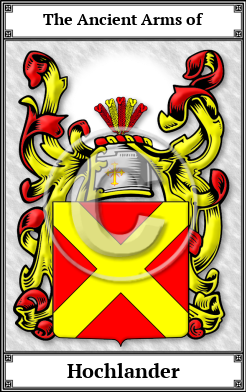 Hochlander Family Crest Download (JPG) Book Plated - 600 DPI