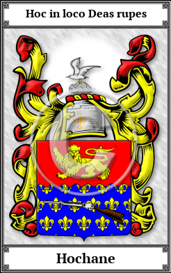 Hochane Family Crest Download (JPG)  Book Plated - 150 DPI