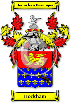 Hockham Family Crest Download (jpg) Legacy Series - 150 DPI