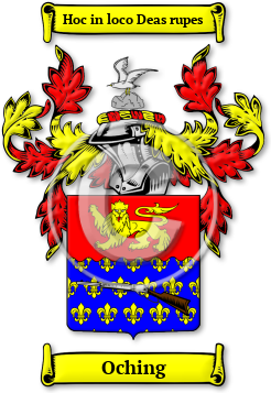 Oching Family Crest Download (JPG) Legacy Series - 600 DPI