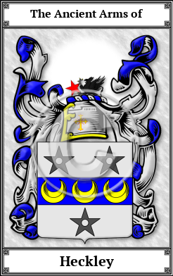 Heckley Family Crest Download (JPG) Book Plated - 600 DPI