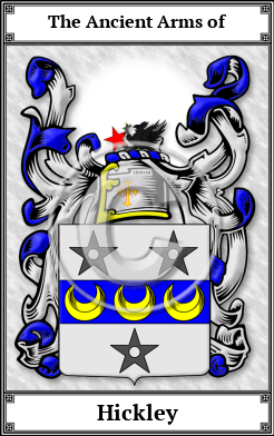 Hickley Family Crest Download (JPG)  Book Plated - 150 DPI
