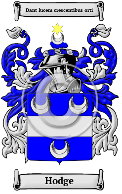 Hodge Family Crest Download (JPG) Heritage Series - 600 DPI