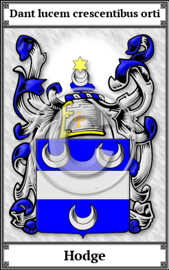 Hodge Family Crest Download (JPG)  Book Plated - 150 DPI