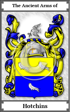 Hotchins Family Crest Download (JPG) Book Plated - 600 DPI