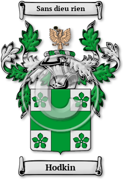 Hodkin Family Crest Download (jpg) Legacy Series - 150 DPI