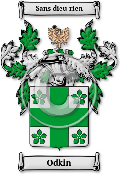 Odkin Family Crest Download (JPG) Legacy Series - 600 DPI