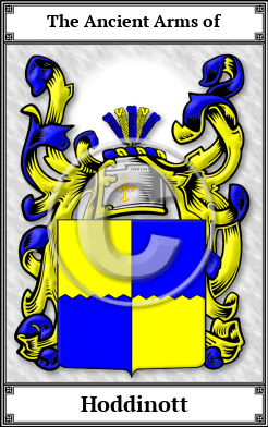 Hoddinott Family Crest Download (JPG)  Book Plated - 150 DPI