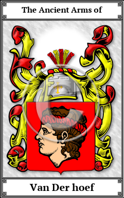 Van Der hoef Family Crest Download (JPG)  Book Plated - 150 DPI