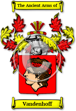 Vandenhoff Family Crest Download (jpg) Legacy Series - 150 DPI
