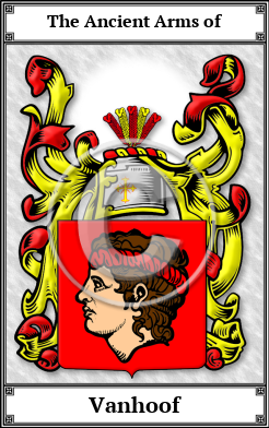 Vanhoof Family Crest Download (JPG)  Book Plated - 150 DPI