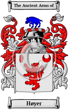Høyer Family Crest Download (JPG) Heritage Series - 300 DPI