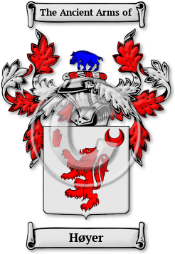 Høyer Family Crest Download (jpg) Legacy Series - 150 DPI