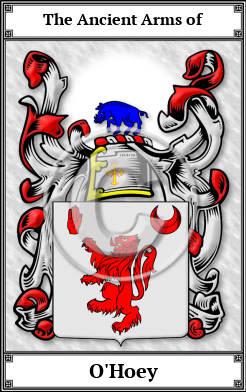 O'Hoey Family Crest Download (JPG)  Book Plated - 150 DPI
