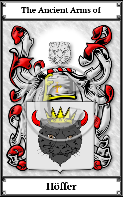 Höffer Family Crest Download (JPG) Book Plated - 600 DPI