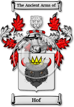 Hof Family Crest Download (jpg) Legacy Series - 150 DPI