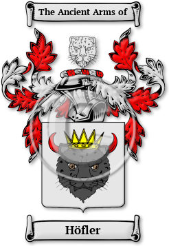 Höfler Family Crest Download (jpg) Legacy Series - 150 DPI