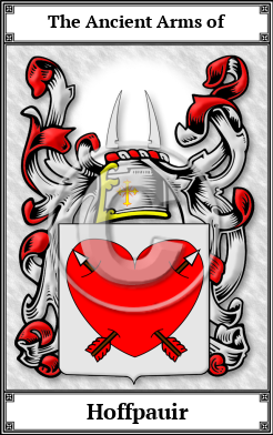 Hoffpauir Family Crest Download (JPG)  Book Plated - 150 DPI