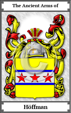 Höffman Family Crest Download (JPG) Book Plated - 600 DPI