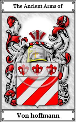 Von hoffmann Family Crest Download (JPG)  Book Plated - 150 DPI