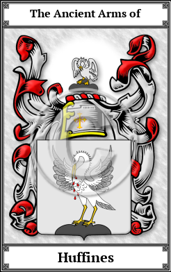 Huffines Family Crest Download (JPG)  Book Plated - 150 DPI