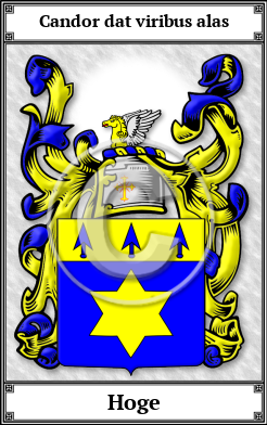 Hoge Family Crest Download (JPG) Book Plated - 600 DPI