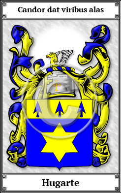 Hugarte Family Crest Download (JPG) Book Plated - 600 DPI