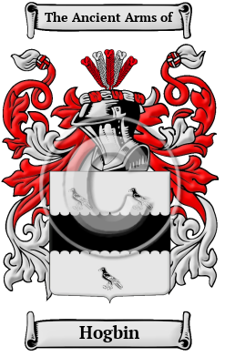 Hogbin Family Crest Download (jpg) Heritage Series - 150 DPI