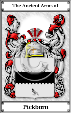 Pickburn Family Crest Download (JPG)  Book Plated - 150 DPI