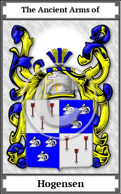 Hogensen Family Crest Download (JPG)  Book Plated - 150 DPI