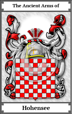 Hohensee Family Crest Download (JPG)  Book Plated - 150 DPI