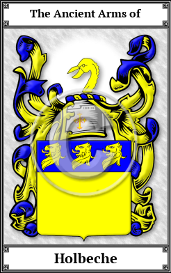 Holbeche Family Crest Download (JPG)  Book Plated - 150 DPI