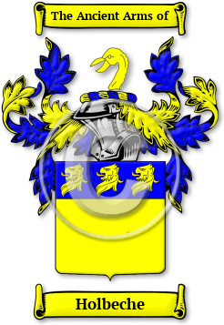 Holbeche Family Crest Download (jpg) Legacy Series - 150 DPI
